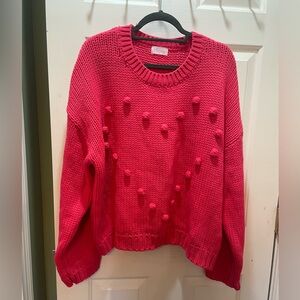 Pink Lily XL pink new sweater